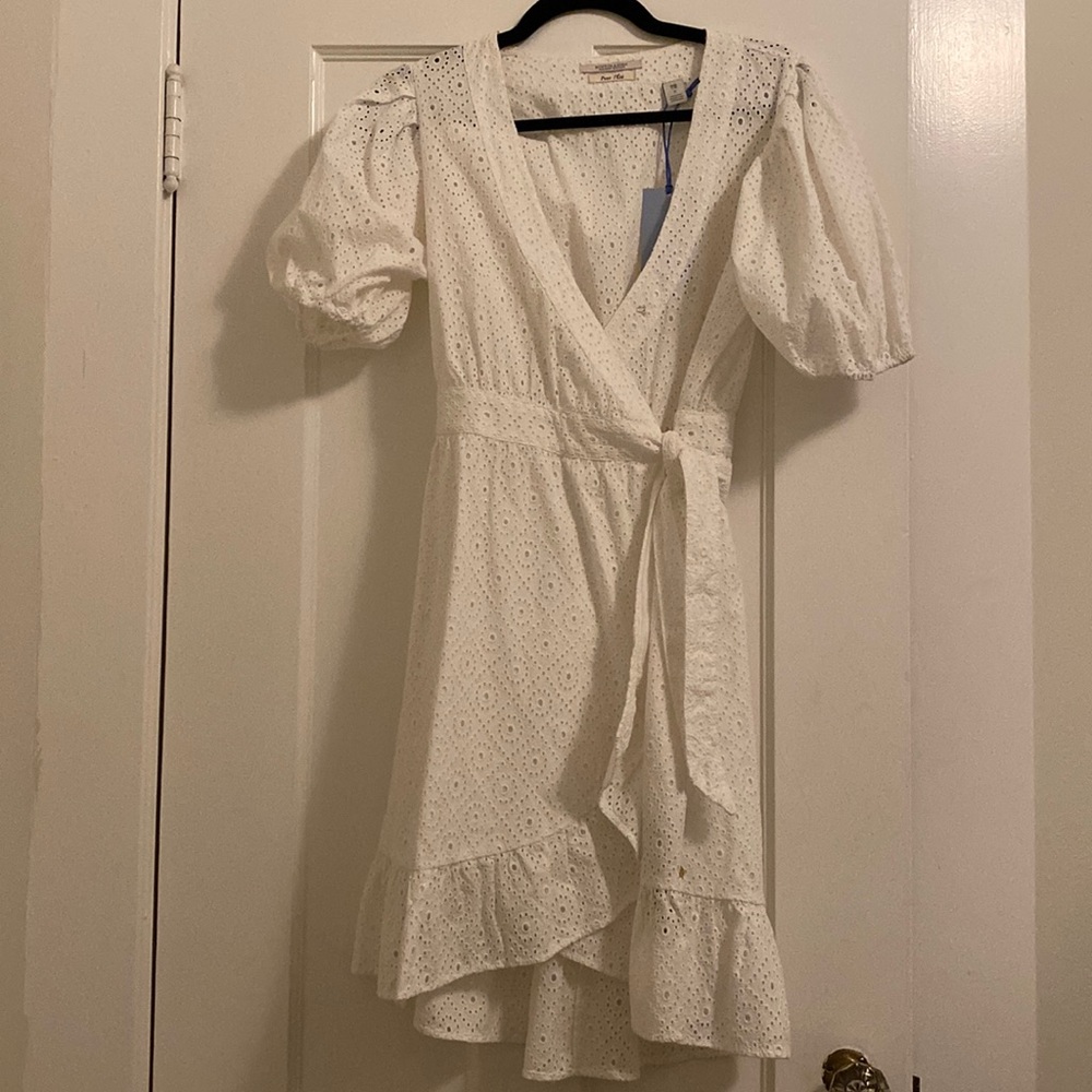 Scotch & Soda White eyelet dress size small
